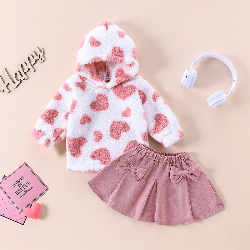 Toddler Baby Girl Clothes Sets Fall Winter Outfit Heart Long Sleeve Fleece Tops Skirt
Toddler Baby Girl Clothes Sets Fall Winter Outfit Heart Long Sleeve Fleece Tops Skirt