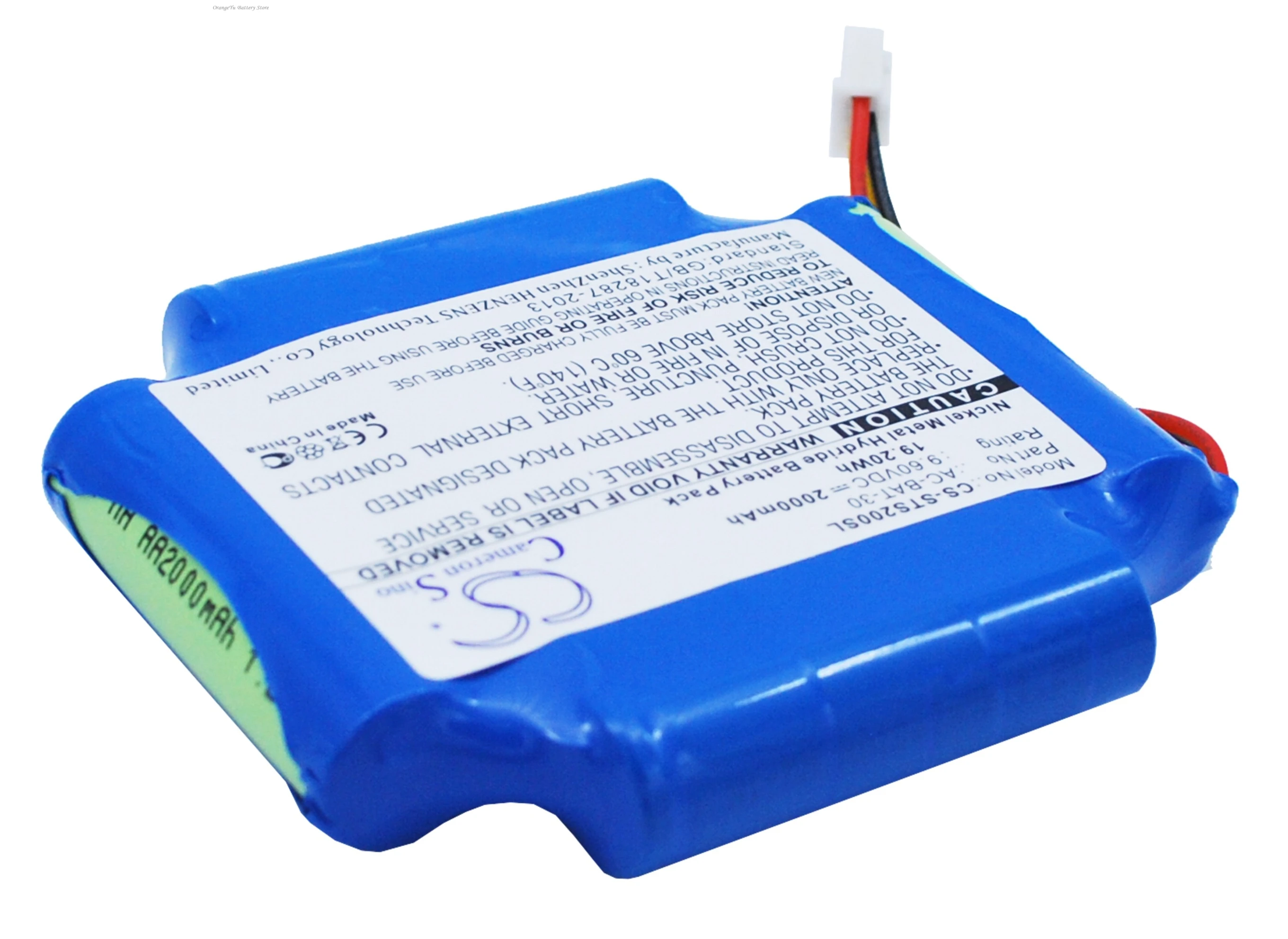Cameron Sino 9.6V 2000mAh replacement rechargeable Battery AC-BAT-30 for ShinewayTech S20A, S20N, S20C, S20B
Cameron Sino 9.6V 2000mAh replacement rechargeable Battery AC-BAT-30 for ShinewayTech S20A, S20N, S20C, S20B