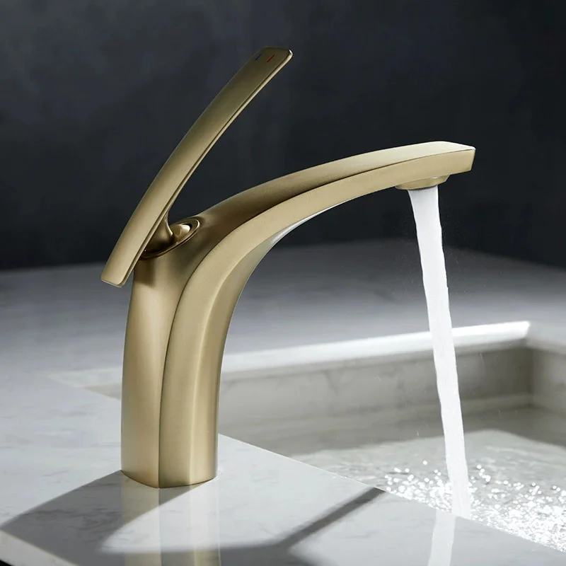 Gray Basin Faucets Brushed Gold Bathroom Faucet Hot & Cold Brass Bathroom Sink Faucet Deck Mounted Lavotory Faucet Water Tap
Gray Basin Faucets Brushed Gold Bathroom Faucet Hot & Cold Brass Bathroom Sink Faucet Deck Mounted Lavotory Faucet Water Tap