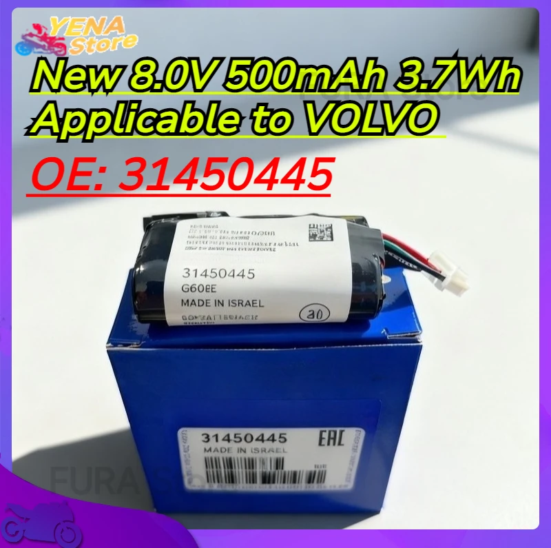 New 8.0V 500mAh 3.7Wh Applicable to VOLVO 31450445 GBQ6E XC90 XC60 XC40 V90 V60 S90 Replacement VCM Gateway S/N:61155312151REV.A
New 8.0V 500mAh 3.7Wh Applicable to VOLVO 31450445 GBQ6E XC90 XC60 XC40 V90 V60 S90 Replacement VCM Gateway S/N:61155312151REV.A