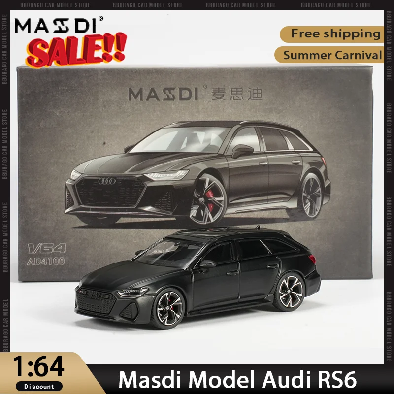Masdi 1:64 Scale Audi RS6 Style Avant Wagon Diecast Car Model Black Frosted Alloy Sportscar Desktop Display Collection Toy
Masdi 1:64 Scale Audi RS6 Style Avant Wagon Diecast Car Model Black Frosted Alloy Sportscar Desktop Display Collection Toy
