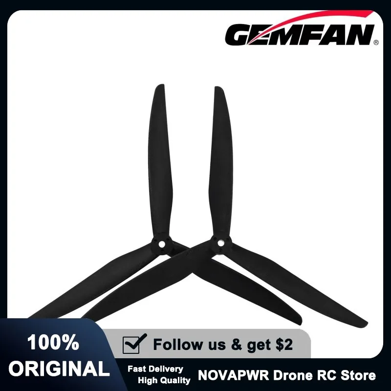Gemfan 1080-3 10Inch 3-Blade Glass Fiber Nylon Propeller Quiet Operation Optimized for 3115 Motor FPV Drones
Gemfan 1080-3 10Inch 3-Blade Glass Fiber Nylon Propeller Quiet Operation Optimized for 3115 Motor FPV Drones