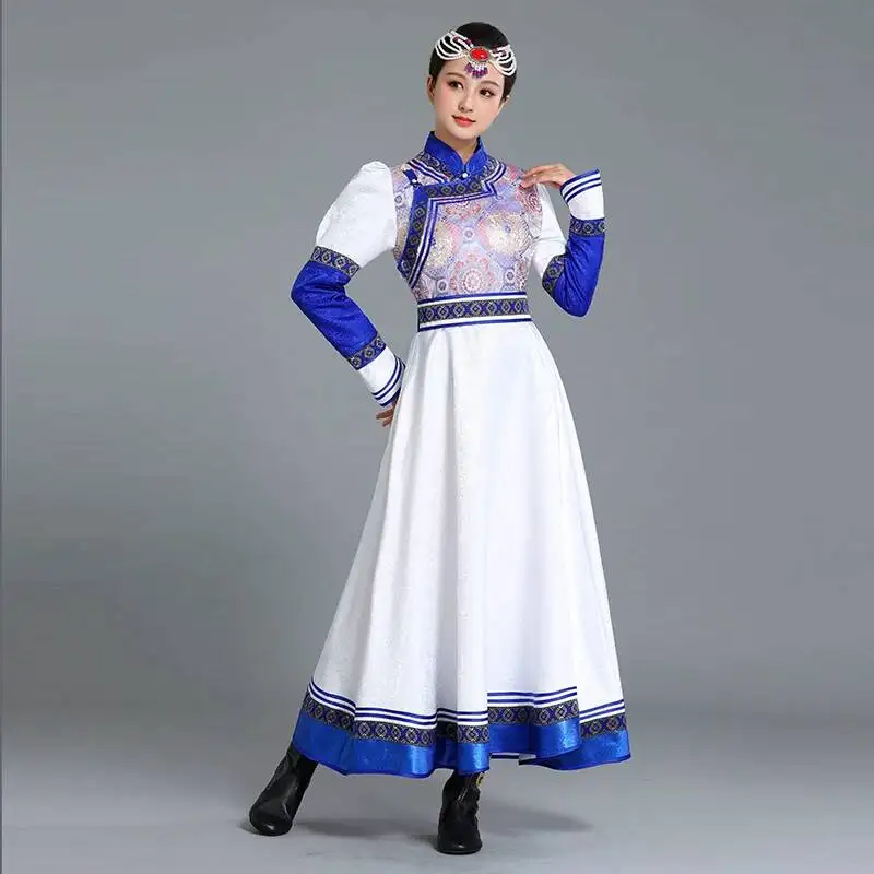Mongolian Costume for Women Dance Performance Large Swing Mongolian Robe Long Dress Puff Sleeves Ethnic Style Mongolian Ethnic
Mongolian Costume for Women Dance Performance Large Swing Mongolian Robe Long Dress Puff Sleeves Ethnic Style Mongolian Ethnic