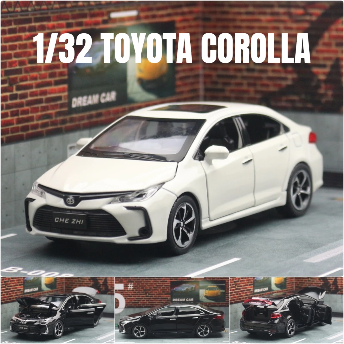 1/32 Toyota Corolla Hybrid Toy Car For Children Diecast Alloy Metal Miniature Model Pull Back Sound & Light Collection Gift Kid
1/32 Toyota Corolla Hybrid Toy Car For Children Diecast Alloy Metal Miniature Model Pull Back Sound & Light Collection Gift Kid