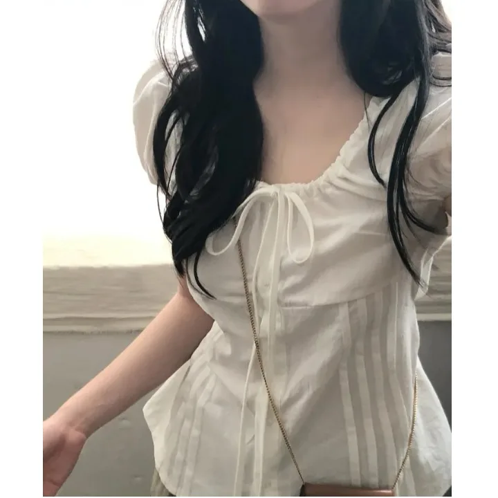 Summer ort Sve irt Bow Tie Casual Loose Fit Women's Thin Material Knot Design Ladies Premium Quali Blouse
Summer ort Sve irt Bow Tie Casual Loose Fit Women's Thin Material Knot Design Ladies Premium Quali Blouse