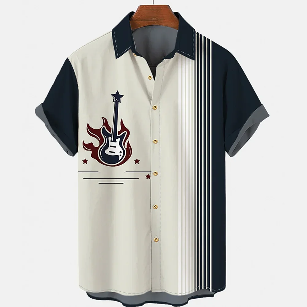 Hawaiian men's shirt 3D printed musical note sheet pattern casual lapel top plus size clothing summer casual short-sleeved men's
Hawaiian men's shirt 3D printed musical note sheet pattern casual lapel top plus size clothing summer casual short-sleeved men's
