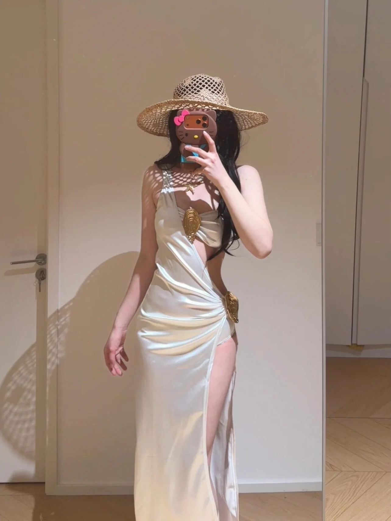 Sexy Pure Desire Island Beach Bikini Tee-piece Set Swimsuit Long Skirt Thermal Spring Summer Vaion High-end Feeling
Sexy Pure Desire Island Beach Bikini Tee-piece Set Swimsuit Long Skirt Thermal Spring Summer Vaion High-end Feeling