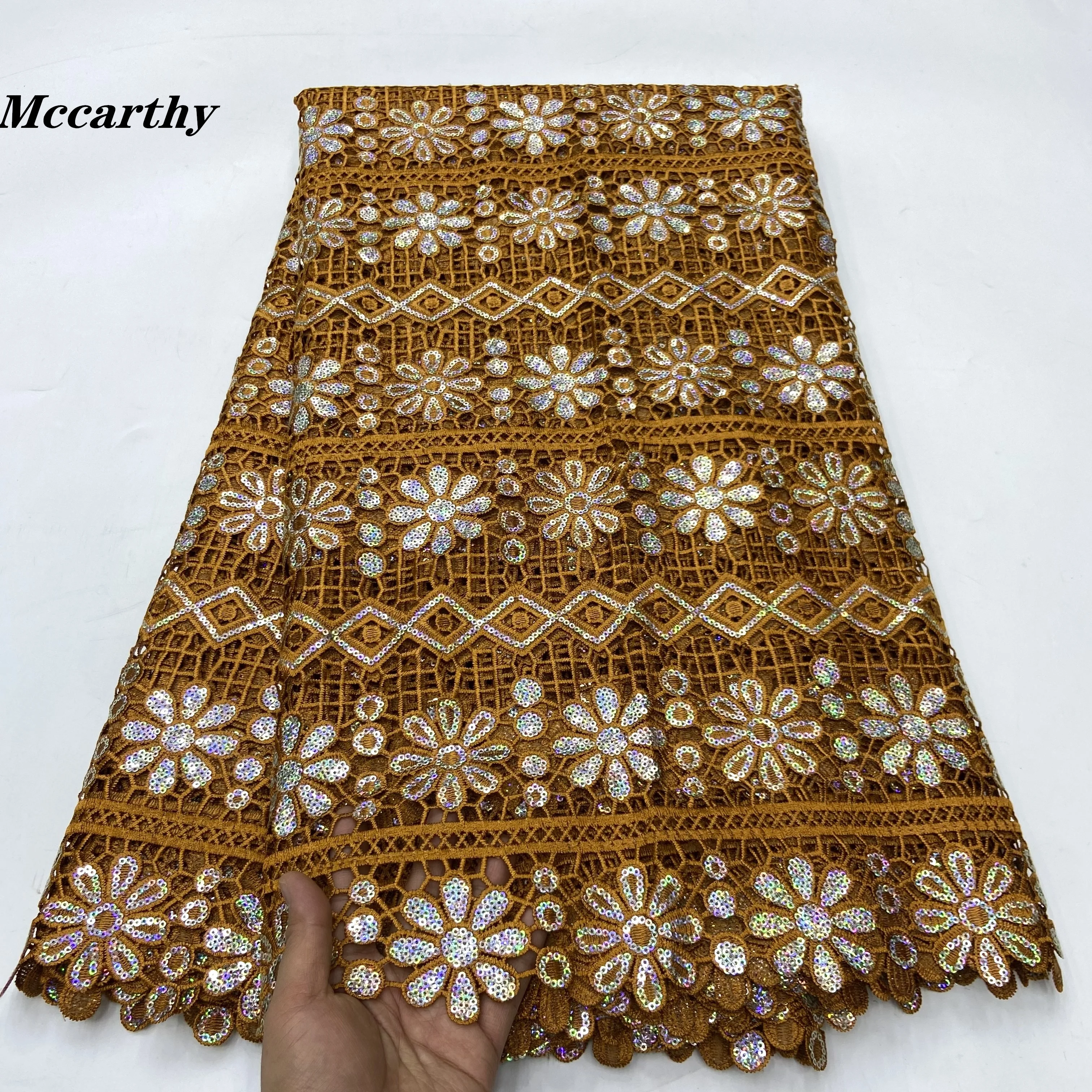African Water Soluble Sequins Lace Fabric 2024 High Quality French Milk Silk Net Lace Fabric For Women Party Cloth Dress Sew
African Water Soluble Sequins Lace Fabric 2024 High Quality French Milk Silk Net Lace Fabric For Women Party Cloth Dress Sew