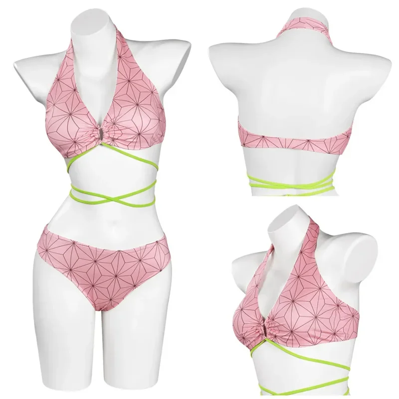 Demon Cosplay Slayer Kamado Nezuko Swimsuit Costume Two-Piece Swimwear Outfits Halloween Carnival Suit MN1
Demon Cosplay Slayer Kamado Nezuko Swimsuit Costume Two-Piece Swimwear Outfits Halloween Carnival Suit MN1