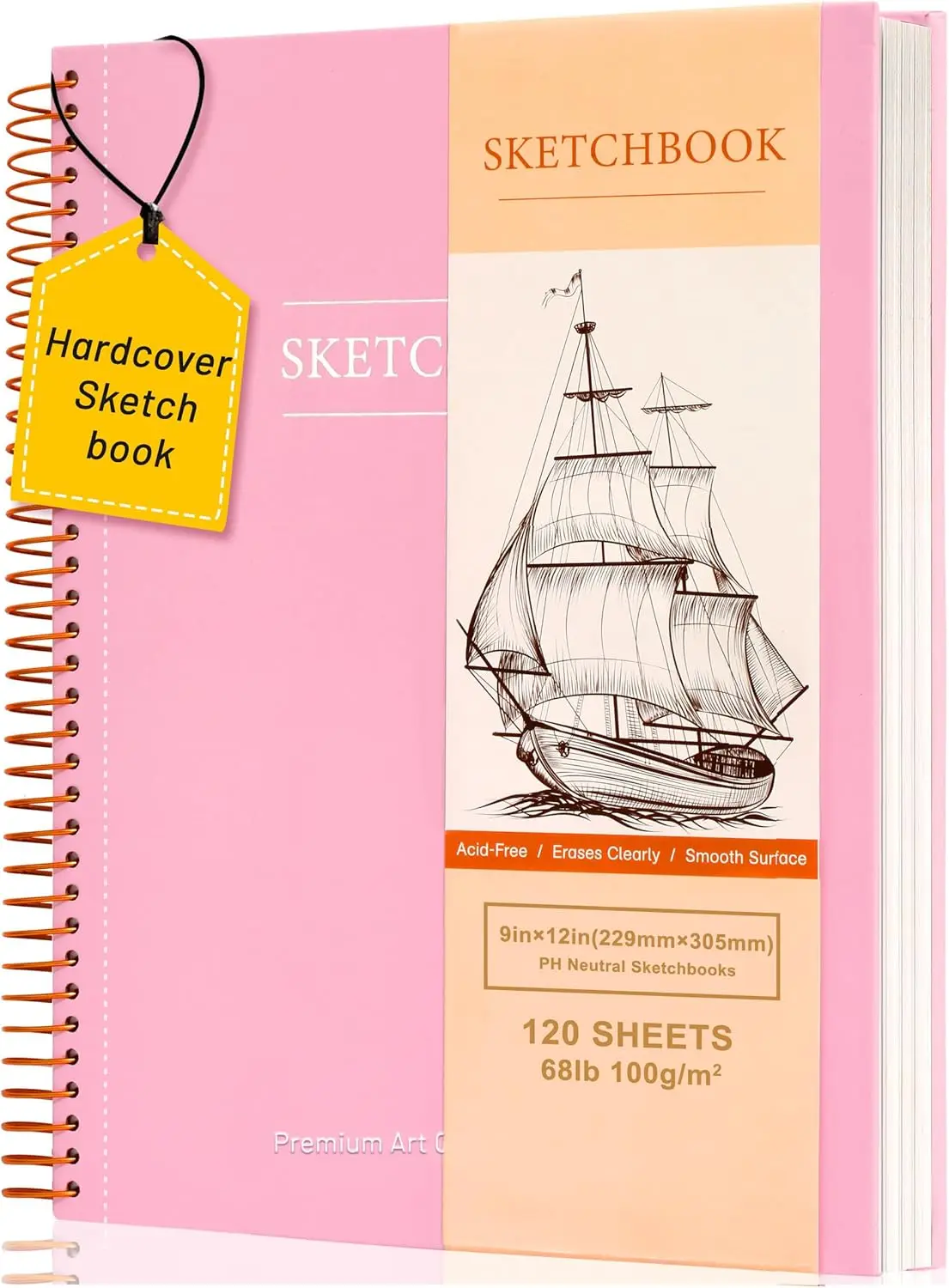 9x12 Hardcover Sketchbook for Drawing, 120 Sheets Spiral Bound Sketch Pad, Premium Art Paper for Kids Adults Beginners Artists
9x12 Hardcover Sketchbook for Drawing, 120 Sheets Spiral Bound Sketch Pad, Premium Art Paper for Kids Adults Beginners Artists
