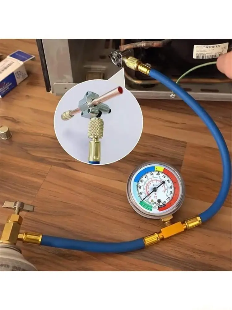 D0AB Piercing Adapter Pressure Gauge Refrigerant Piercing Valves Filling Hose
D0AB Piercing Adapter Pressure Gauge Refrigerant Piercing Valves Filling Hose