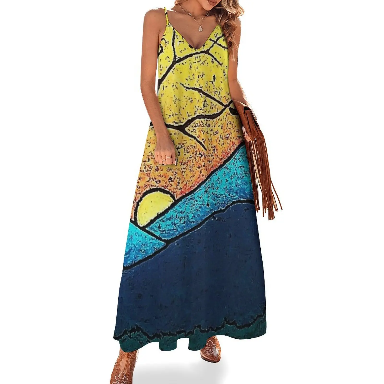 Sunset on the Ridge Sleeveless Dress summer dress women 2025 dresses for woman Woman clothes evening dresses ladies
Sunset on the Ridge Sleeveless Dress summer dress women 2025 dresses for woman Woman clothes evening dresses ladies