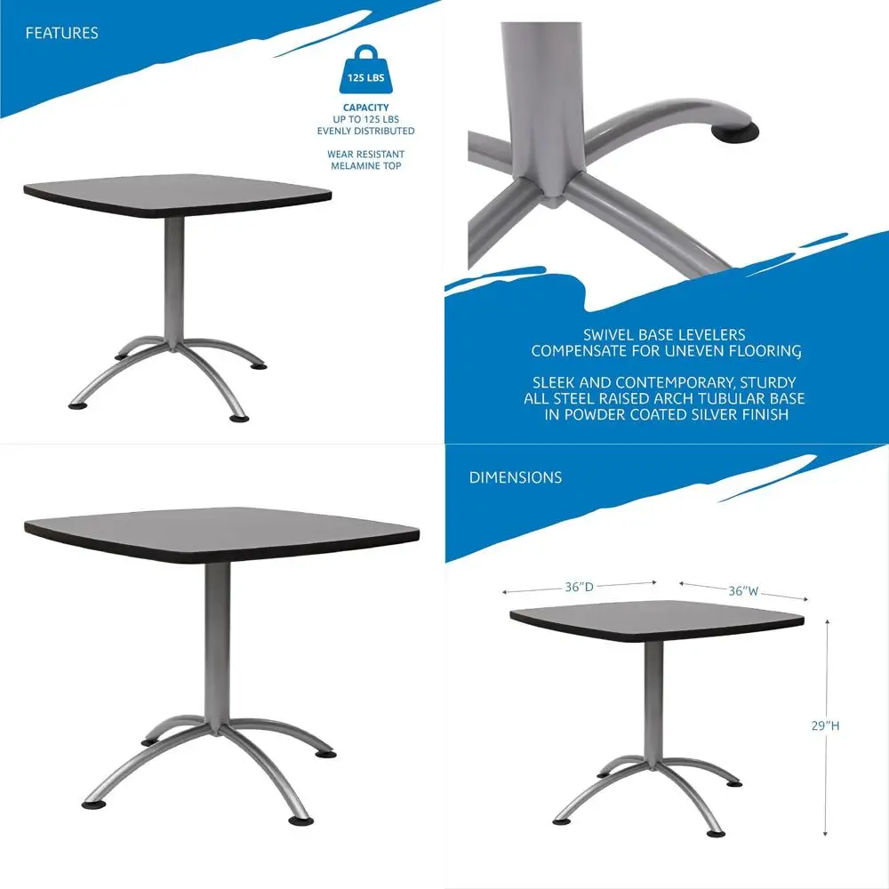 Квадратный обеденный стол из гранита и серебра, 36 x 36 x 30, для использования в помещении/на улице, коммерческое качество
Квадратный обеденный стол из гранита и серебра, 36 x 36 x 30, для использования в помещении/на улице, коммерческое качество