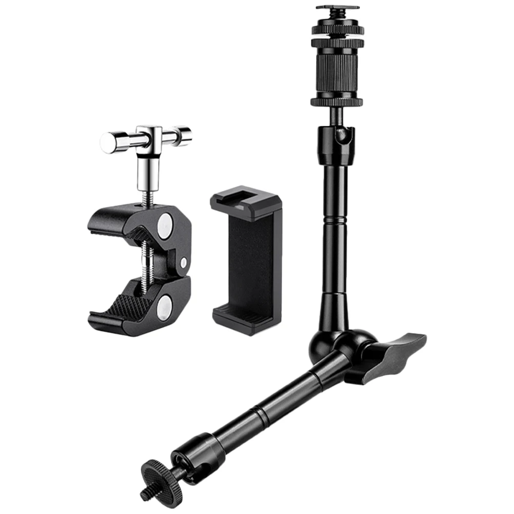 11 Inch Arm Bracket Large Clamp Phone Holder Black Stand for Car Desk Adjustable Cellphone Mount Lightweight Practical Use
11 Inch Arm Bracket Large Clamp Phone Holder Black Stand for Car Desk Adjustable Cellphone Mount Lightweight Practical Use