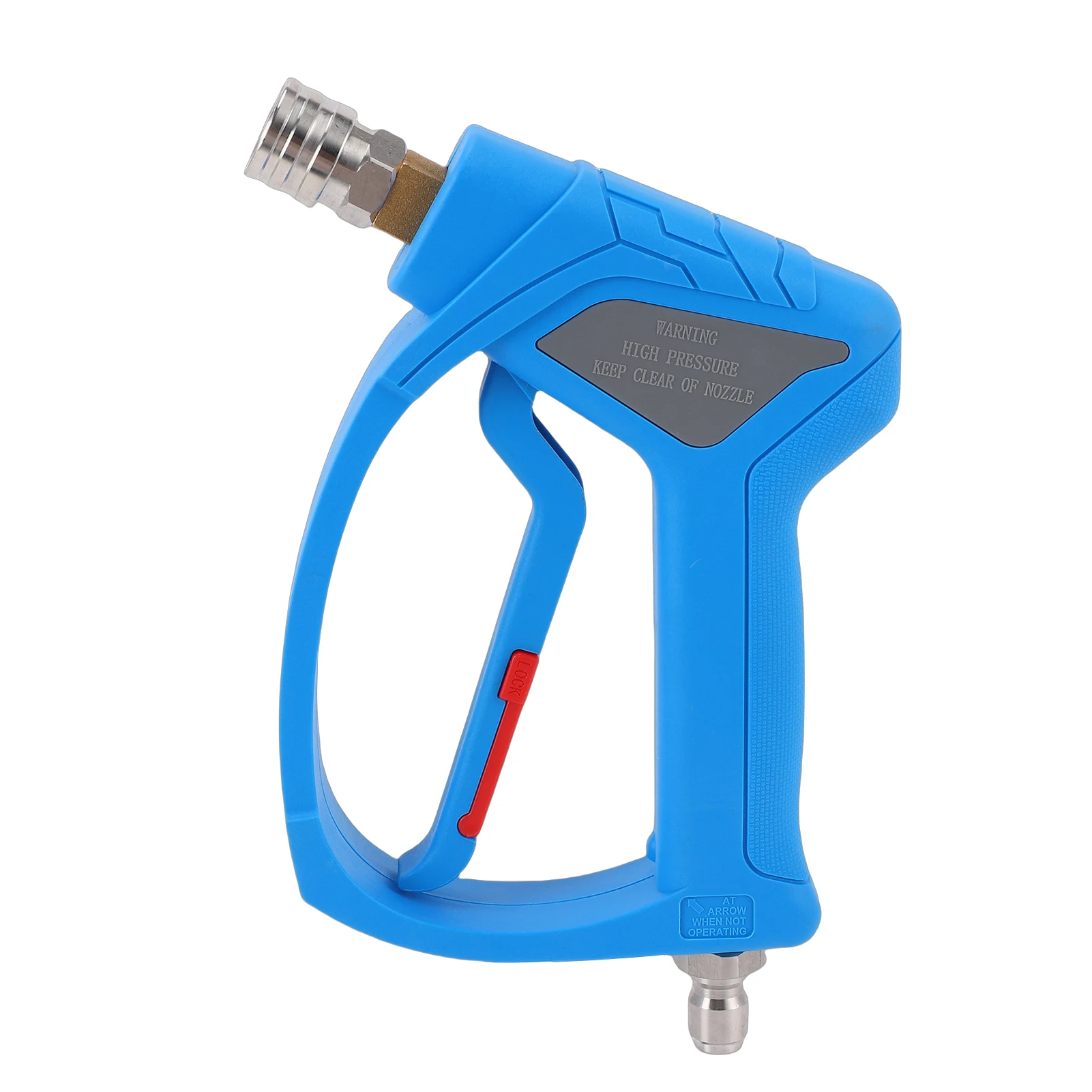 Short Pressure Washer Gun 4080 PSI High Pressure Spray Gun With 1/4 Inch Quick Connector M22-14mm Thread 2 Adapters 1 Nozzle
Short Pressure Washer Gun 4080 PSI High Pressure Spray Gun With 1/4 Inch Quick Connector M22-14mm Thread 2 Adapters 1 Nozzle