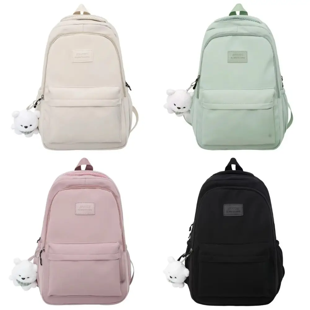 Large Capacity Student Backpack Versatile Waterproof Laptop Bag with Plush Doll Toy Japanese Style Travel Book Bag School Opens
Large Capacity Student Backpack Versatile Waterproof Laptop Bag with Plush Doll Toy Japanese Style Travel Book Bag School Opens