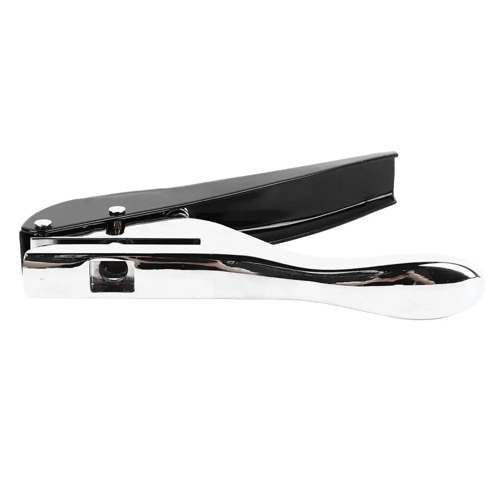 Дырокол из цинкового сплава с одним отверстием, черный, портативный, усиленный, для отверстий диаметром 6 мм, 8 мм, 10 мм, ручной.
Дырокол из цинкового сплава с одним отверстием, черный, портативный, усиленный, для отверстий диаметром 6 мм, 8 мм, 10 мм, ручной.