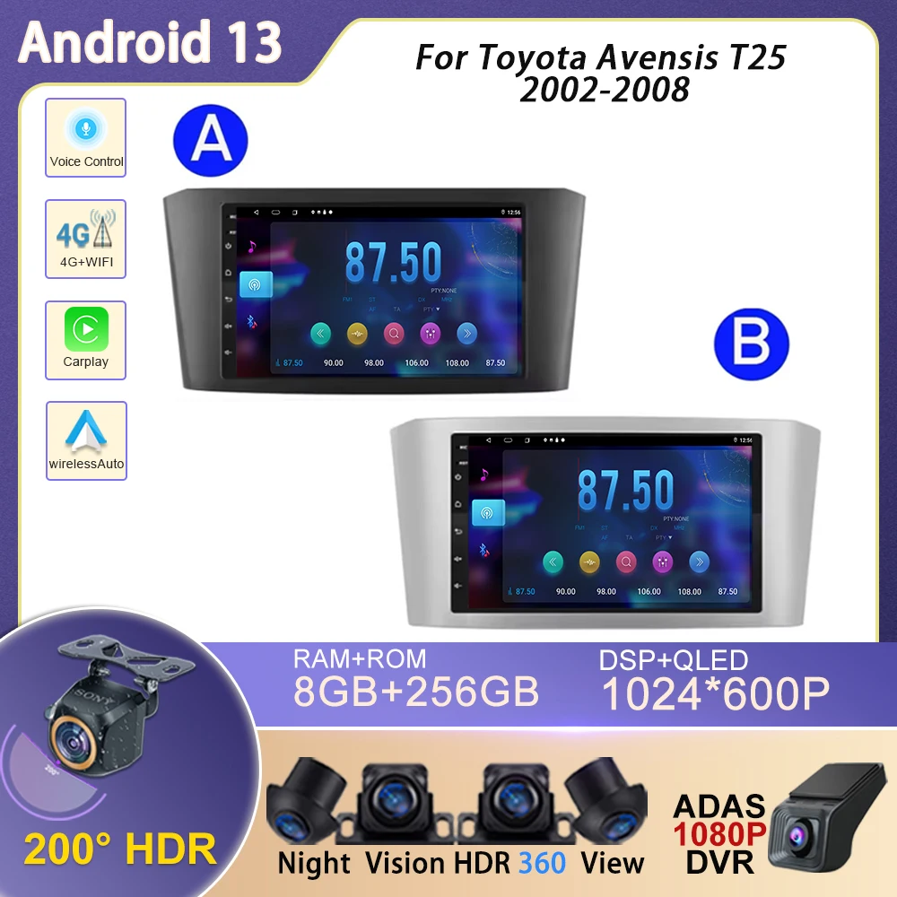 Автомобильный радиоприемник Android 13 для Toyota Avensis T25 2002-2008 Carplay, навигация, GPS, стерео, Android, автоэкран, без 2din DVD 5G, Wi-Fi, головка
Автомобильный радиоприемник Android 13 для Toyota Avensis T25 2002-2008 Carplay, навигация, GPS, стерео, Android, автоэкран, без 2din DVD 5G, Wi-Fi, головка