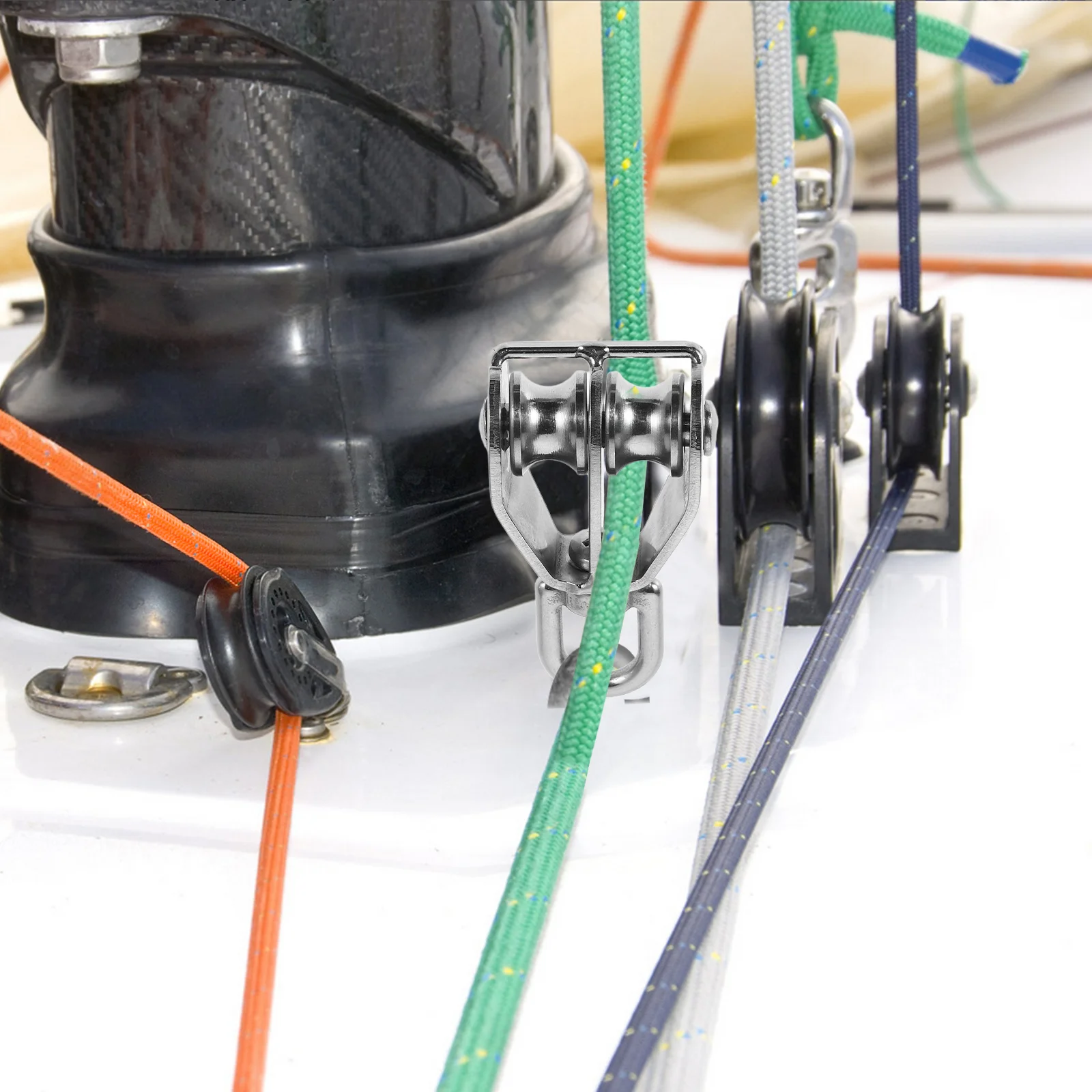 Heavy Duty Stainless Steel Pulley Wheel for Fishing Nets Marine Applications Dual Pulley System Rope Lifting Traction Block
Heavy Duty Stainless Steel Pulley Wheel for Fishing Nets Marine Applications Dual Pulley System Rope Lifting Traction Block