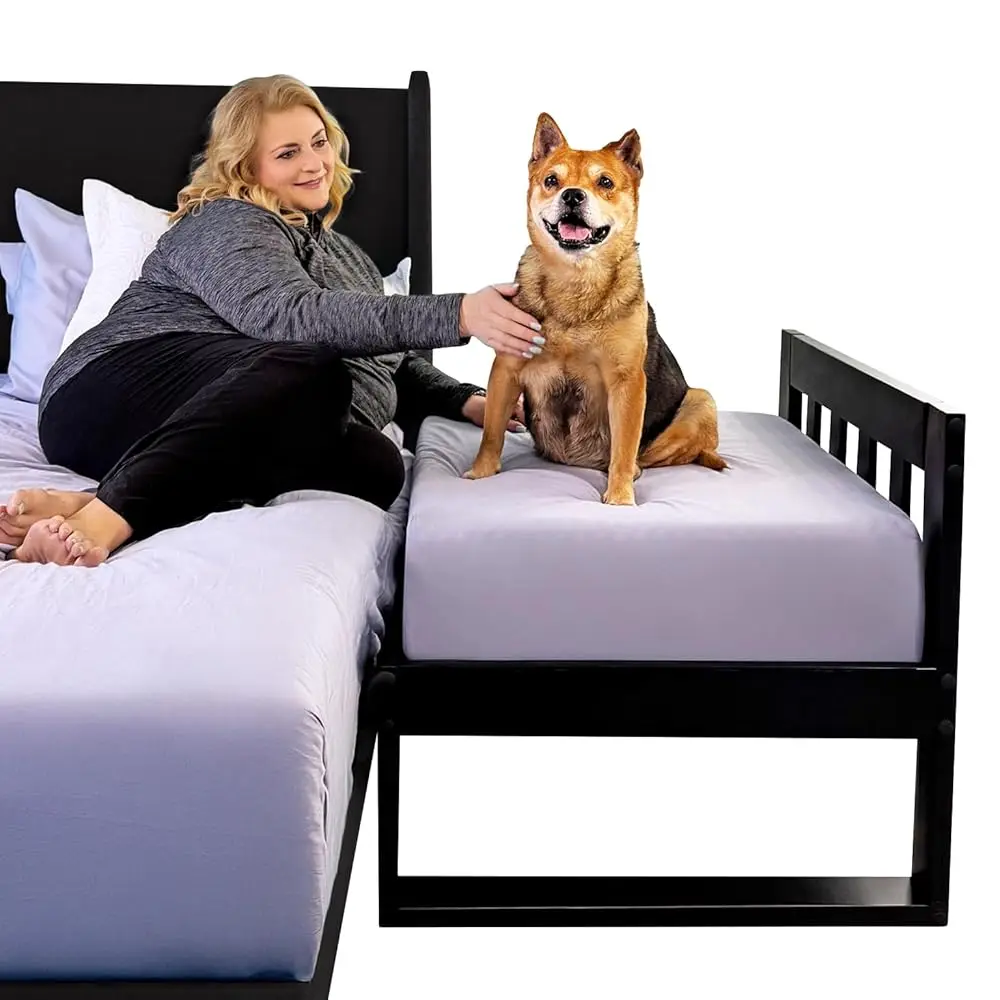 Dog Bed Frame - Wooden Raised Dog Bed Frame Only, Human-Style Freestanding Pet Bedside Cosleeper For Dogs & Cats, Wood Bunk
Dog Bed Frame - Wooden Raised Dog Bed Frame Only, Human-Style Freestanding Pet Bedside Cosleeper For Dogs & Cats, Wood Bunk