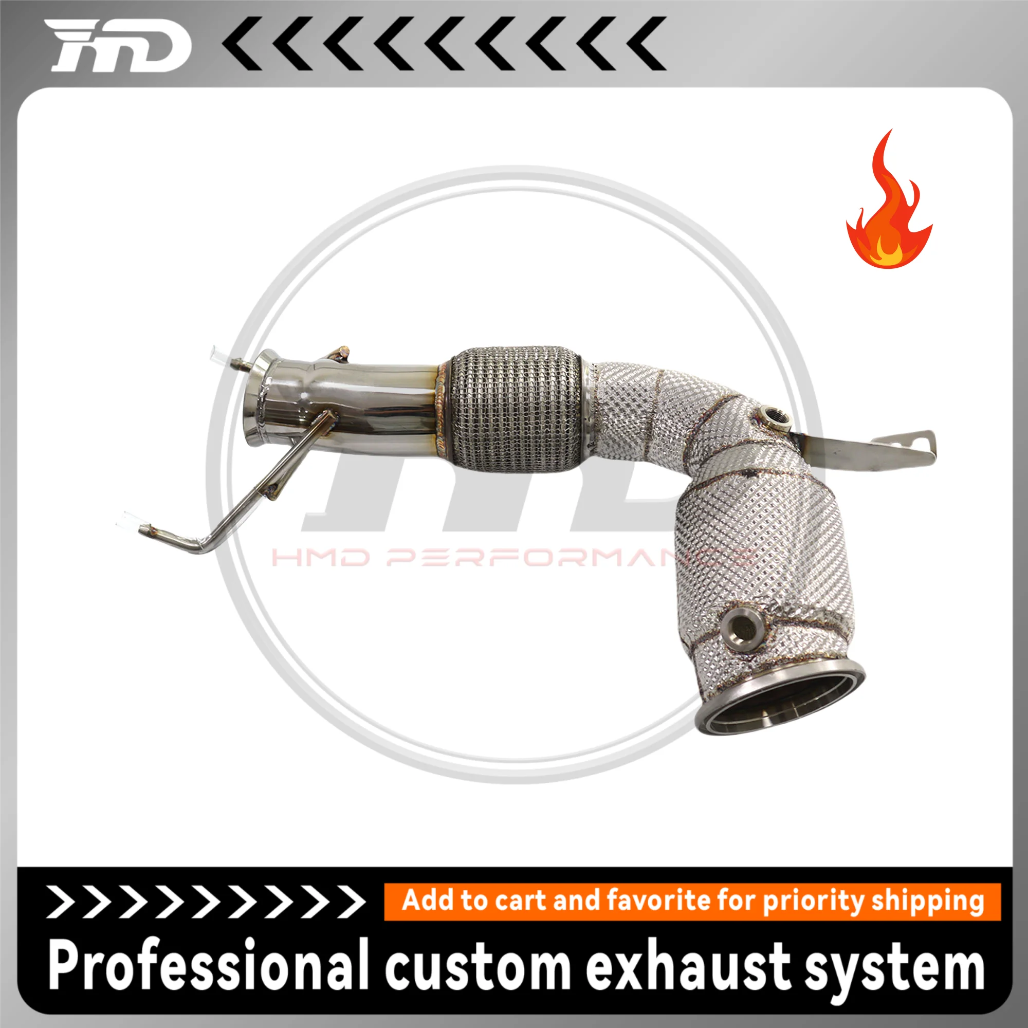HMD High Flow Performance Downpipe for BMW 118i F40 B38 Engine 1.5T With Catalytic Exhaust System
HMD High Flow Performance Downpipe for BMW 118i F40 B38 Engine 1.5T With Catalytic Exhaust System