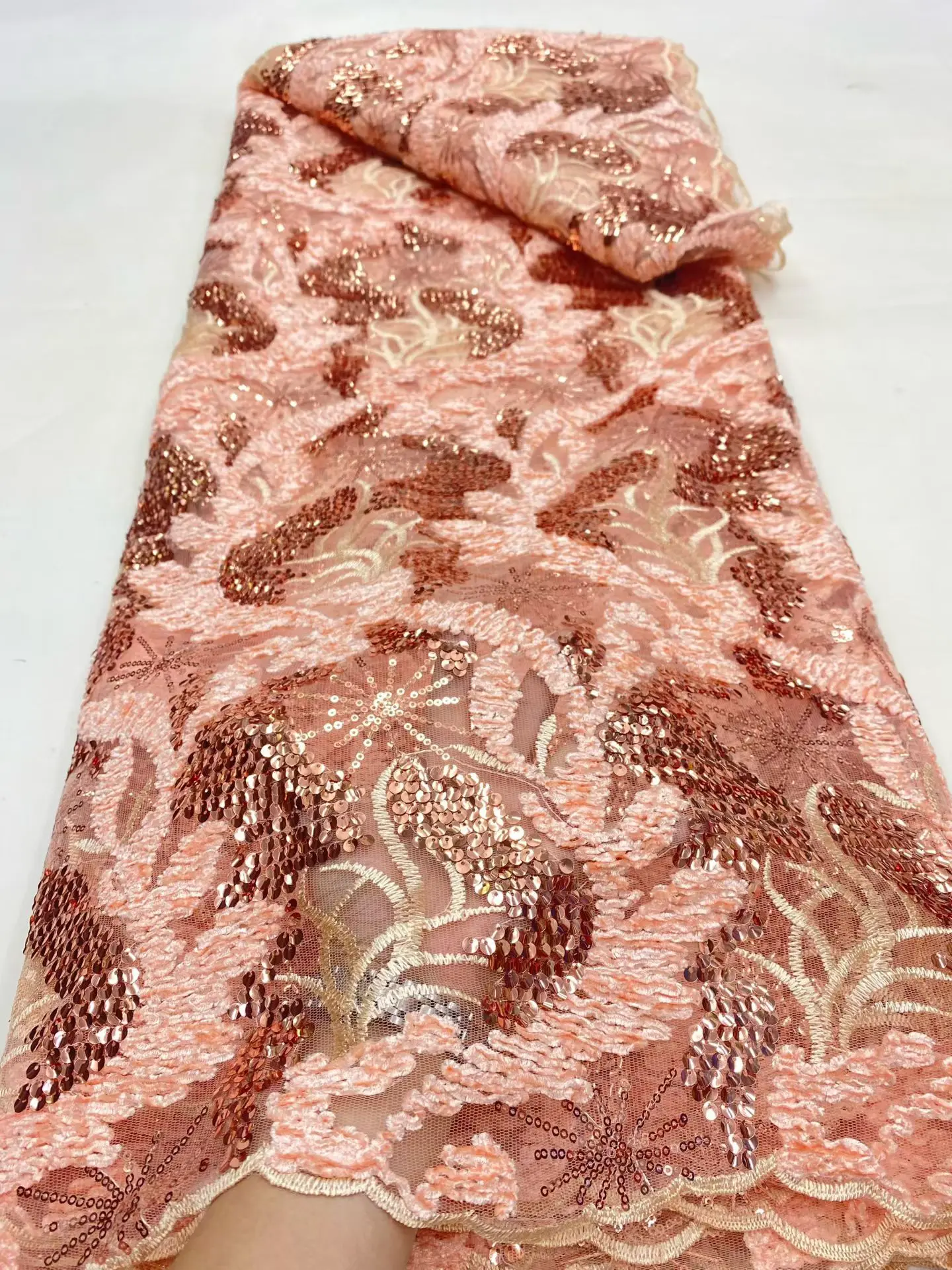 2025 African Nigerian High-Quality Sequins Tulle Lace Fabric for Prom Dresses Beads Embroidery Sewing Net Cloth 5Yard DP0464
2025 African Nigerian High-Quality Sequins Tulle Lace Fabric for Prom Dresses Beads Embroidery Sewing Net Cloth 5Yard DP0464