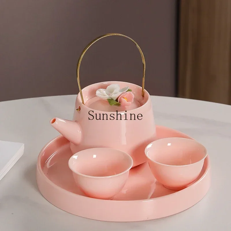 Handmade pinch flower jackpot girls simple ceramic modern household tea set
Handmade pinch flower jackpot girls simple ceramic modern household tea set