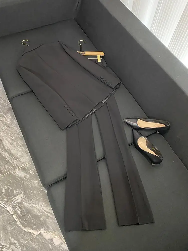 Bla Metal Blo Decorative Suit Set Women's Two-Piece Winter Faion Sensation Street Sle Tailored Look A804
Bla Metal Blo Decorative Suit Set Women's Two-Piece Winter Faion Sensation Street Sle Tailored Look A804