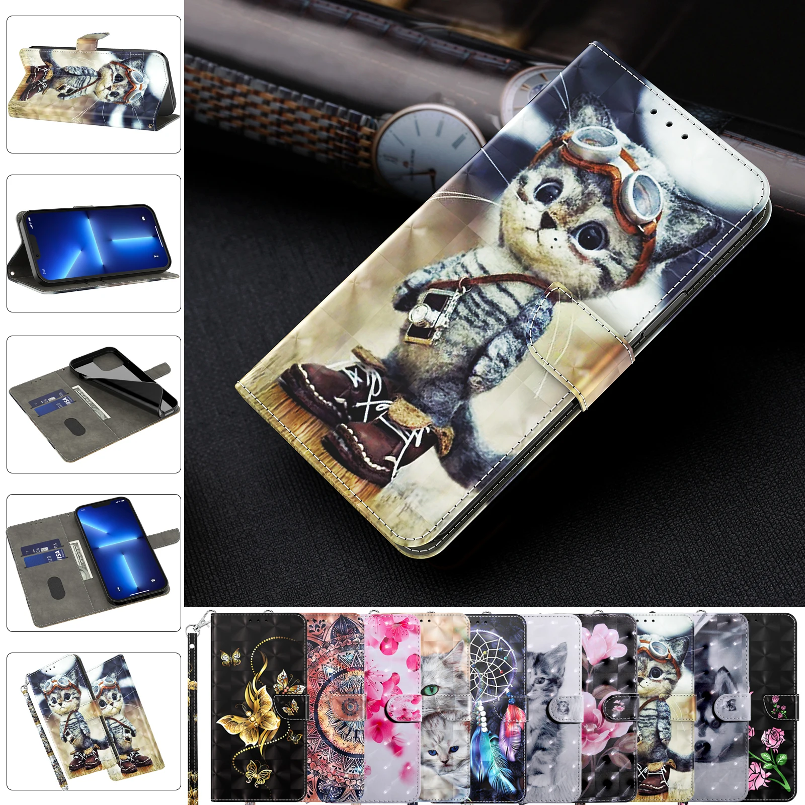 Чехол-книжка с 3D рисунком для Samsung Galaxy S23 Ultra S23 Plus A04 A23E A04S A14, кожаный защитный чехол, футляр
Чехол-книжка с 3D рисунком для Samsung Galaxy S23 Ultra S23 Plus A04 A23E A04S A14, кожаный защитный чехол, футляр