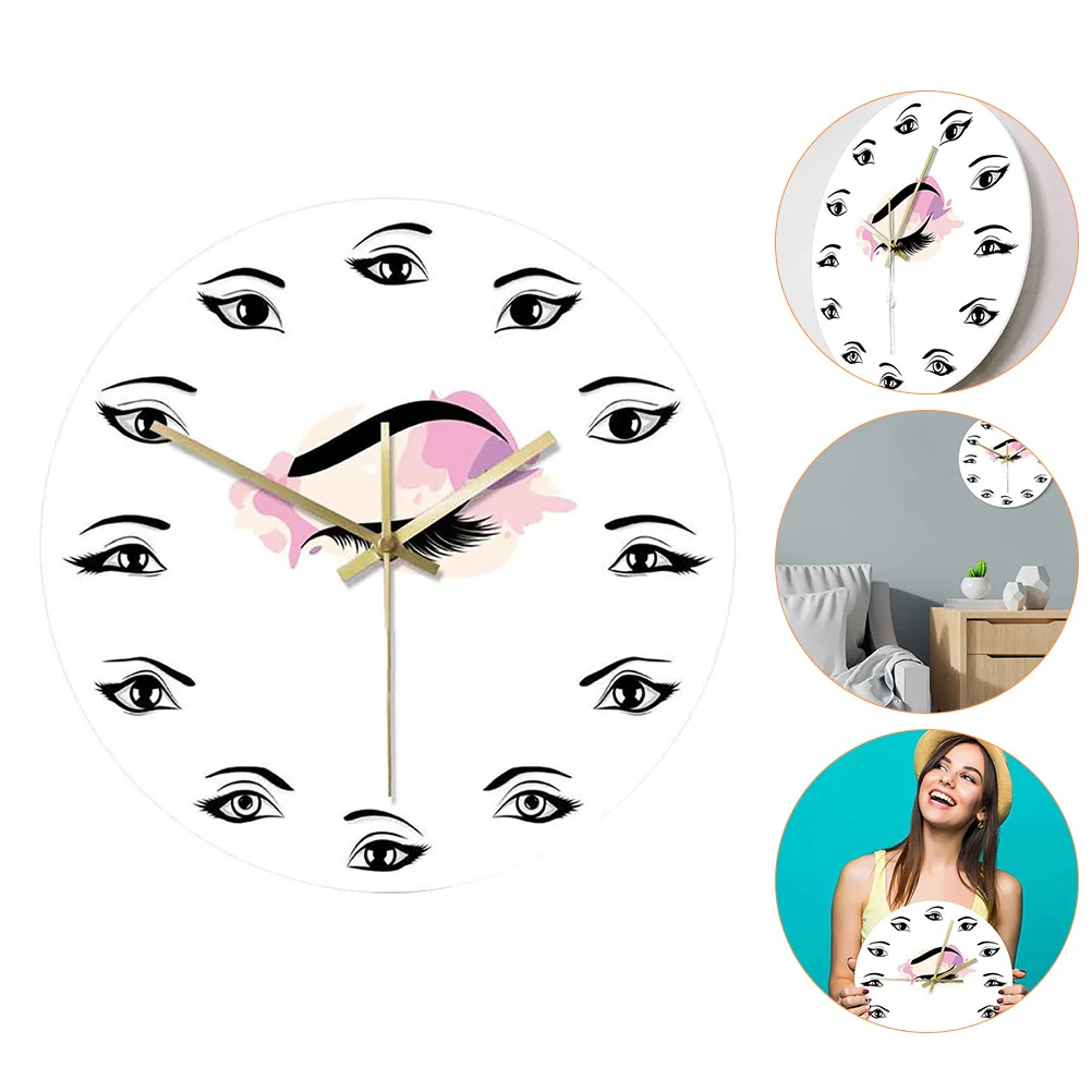 Beauty Salon Eyelash Clock Creative Decorative Hanging Clock Modern Style Home Decor Decor 
Beauty Salon Eyelash Clock Creative Decorative Hanging Clock Modern Style Home Decor Decor