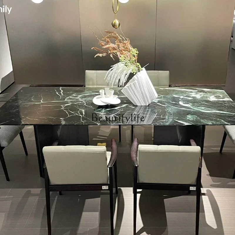 Обеденный стол из натурального мрамора ls51Green, итальянский, в стиле лёгкой роскоши, высококачественный, из камня.
Обеденный стол из натурального мрамора ls51Green, итальянский, в стиле лёгкой роскоши, высококачественный, из камня.