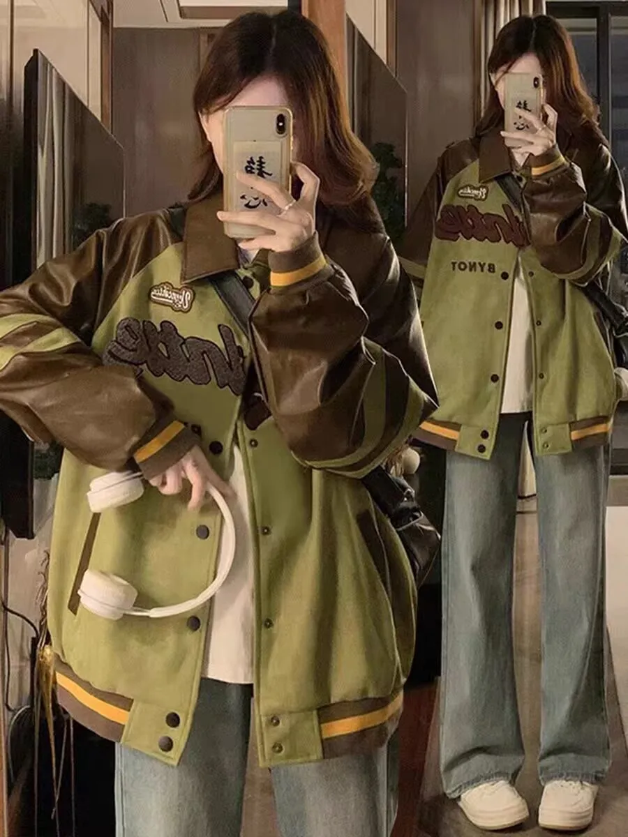 Baseball Jackets Woman Soft Womens Spring Anti-Wind Couple'S Flaps Frills Harajuku Perforated Tracksuits Tight-Waisted Pure Chic
Baseball Jackets Woman Soft Womens Spring Anti-Wind Couple'S Flaps Frills Harajuku Perforated Tracksuits Tight-Waisted Pure Chic