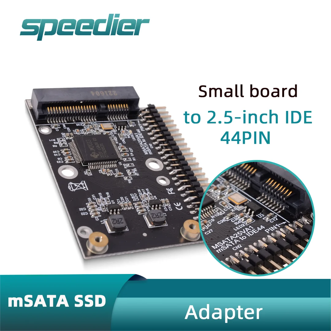 MSATA SSD To 2.5inch IDE Adapter Card 44PIN Small Board Industrial Embedded Mobile SSD 2.5