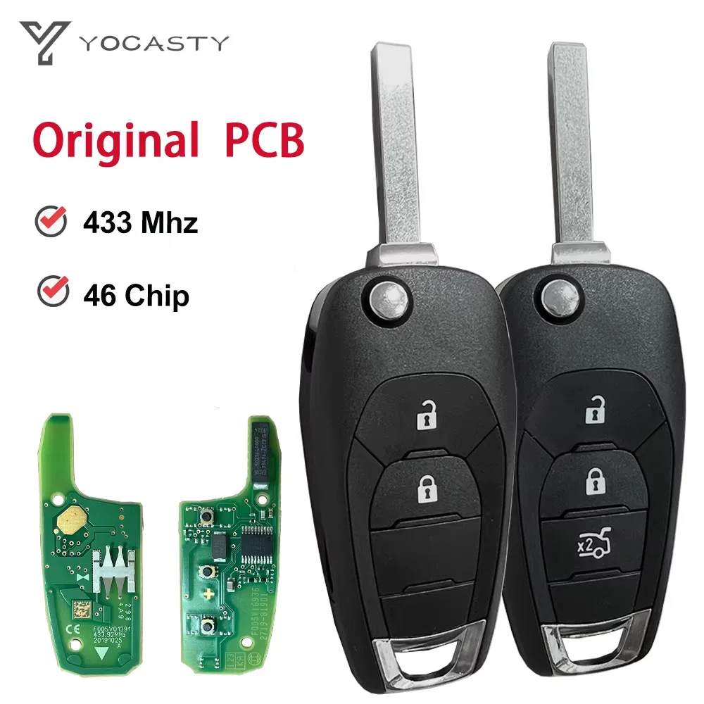 2/3Buttons 2AOUX-13522778 Original PCB 433MHz 46Chip PCF7961E Flip Remote Key For Chevrolet Colorado Cruze Trax LS badge
2/3Buttons 2AOUX-13522778 Original PCB 433MHz 46Chip PCF7961E Flip Remote Key For Chevrolet Colorado Cruze Trax LS badge