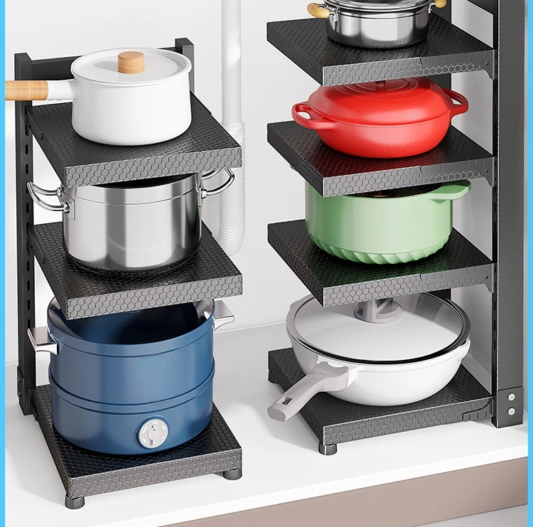 Kitchen Multi-Layer Storage Rack Household Multi-Functional Cabinet Sink Pot Stove Layered Pot Rack Storage Rack
Kitchen Multi-Layer Storage Rack Household Multi-Functional Cabinet Sink Pot Stove Layered Pot Rack Storage Rack