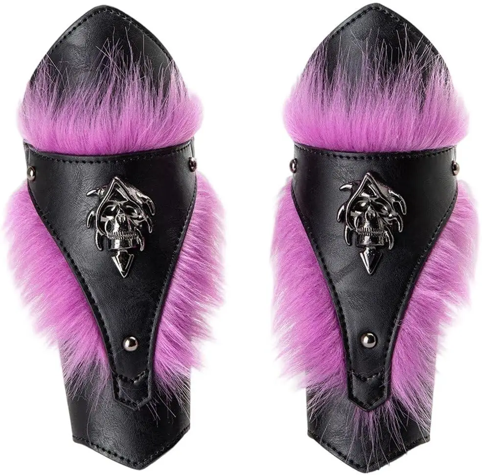 2PCS/Set Gothic Wrist Guards Medieval Knight Gauntlets PU Leather Arm Armor Cuff for Halloween Role-Playing Accessories
2PCS/Set Gothic Wrist Guards Medieval Knight Gauntlets PU Leather Arm Armor Cuff for Halloween Role-Playing Accessories