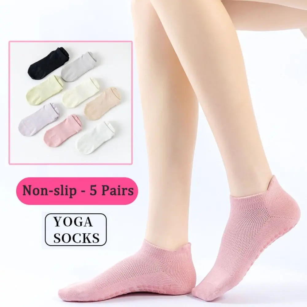 5Pairs Fashion Simple Anti-Slip Fitness Socks Sweat-Absorbent Breathable Yoga Socks Women Sports Hosiery Short Tube Socks Women
5Pairs Fashion Simple Anti-Slip Fitness Socks Sweat-Absorbent Breathable Yoga Socks Women Sports Hosiery Short Tube Socks Women