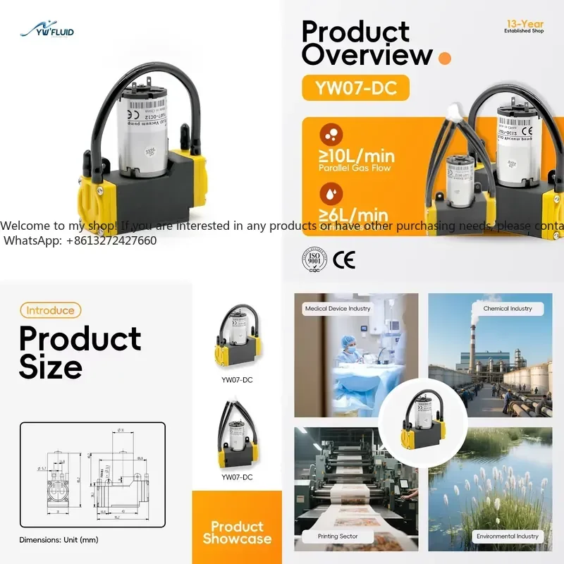 Mini Diaphragm Vacuum Pump High Resistant Medical Air Pump with Low Pressure for Automotive Industry
Mini Diaphragm Vacuum Pump High Resistant Medical Air Pump with Low Pressure for Automotive Industry
