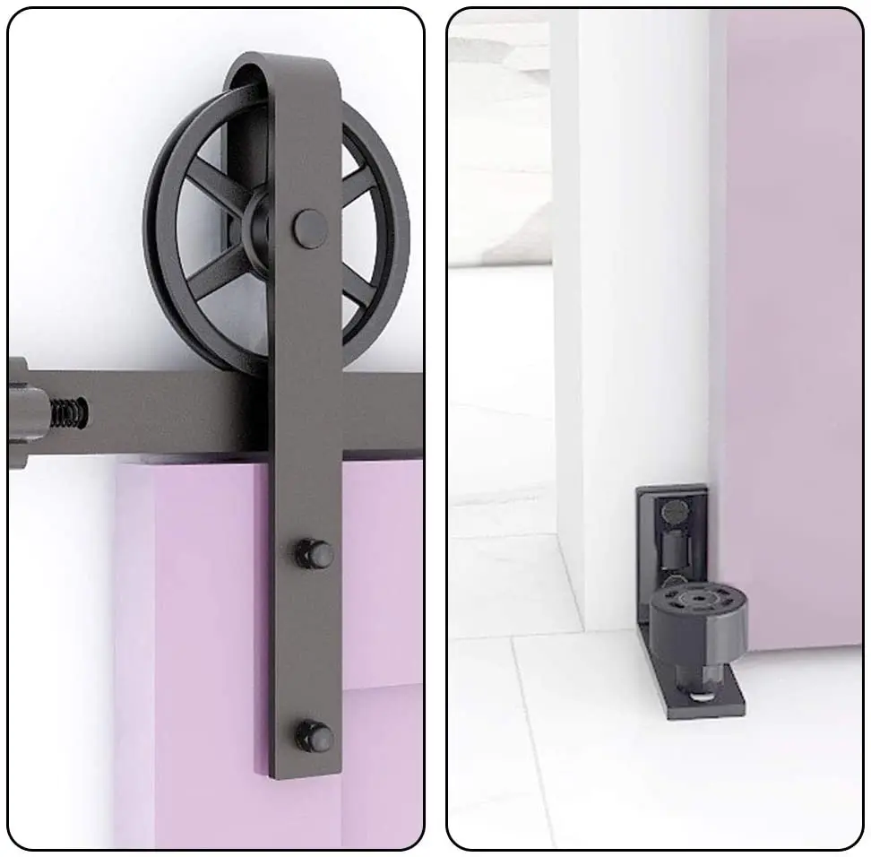 TSMST Heavy Duty Barn Sliding Door Hardware Kit Slide Rail System Big Wheel Roller Hanger Adjustable Floor Guide
TSMST Heavy Duty Barn Sliding Door Hardware Kit Slide Rail System Big Wheel Roller Hanger Adjustable Floor Guide