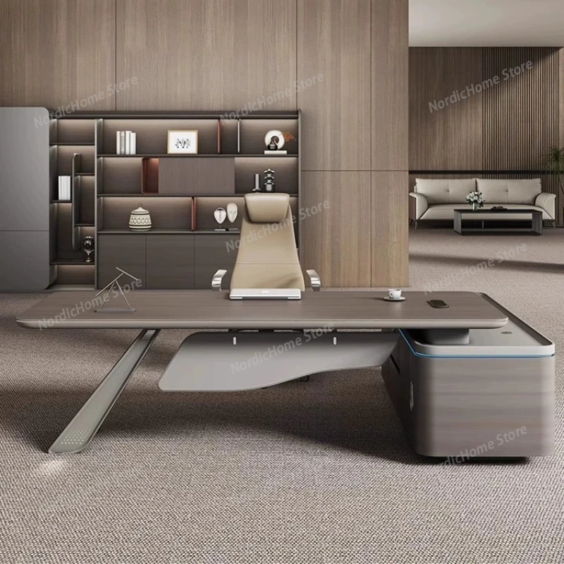 Light Luxury Boss Table Modern European Executive Right Cabinet Gaming Desk Standing Designer Storage Bureau Meuble Furniture
Light Luxury Boss Table Modern European Executive Right Cabinet Gaming Desk Standing Designer Storage Bureau Meuble Furniture