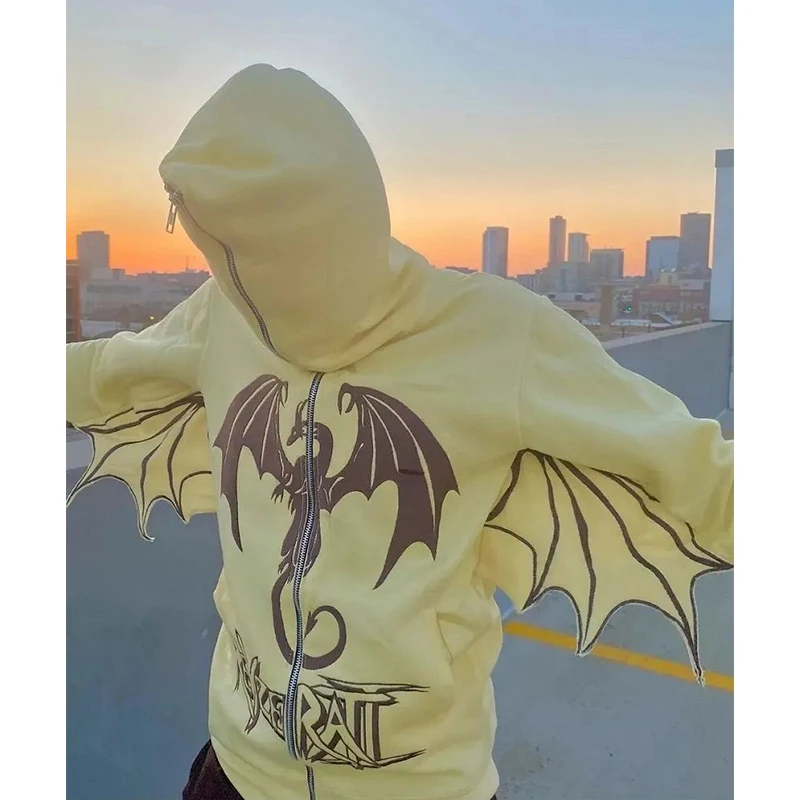 Gothic Vintage Punk Sweatshirt Streetwear Women Print Long Sleeve Hoodies Casual Zipper Jacket Hooded Tops Y2K Unisex Cardigan
Gothic Vintage Punk Sweatshirt Streetwear Women Print Long Sleeve Hoodies Casual Zipper Jacket Hooded Tops Y2K Unisex Cardigan