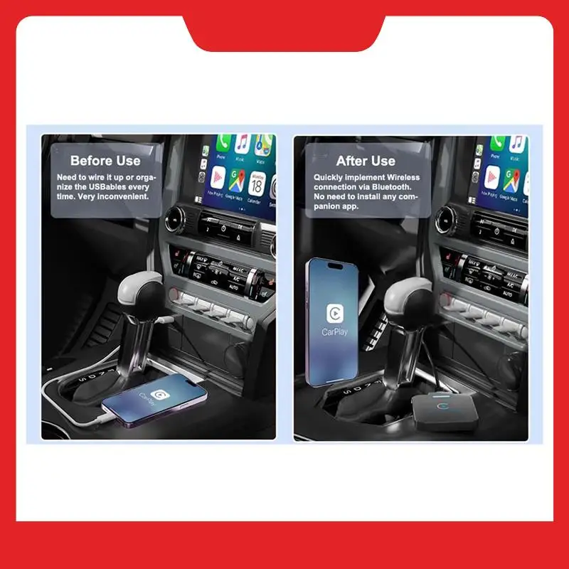 Беспроводной адаптер Carplay, беспроводной Carplay с низкой задержкой Plug & Play, автоматическое подключение для моделей автомобилей 2016 года.
Беспроводной адаптер Carplay, беспроводной Carplay с низкой задержкой Plug & Play, автоматическое подключение для моделей автомобилей 2016 года.
