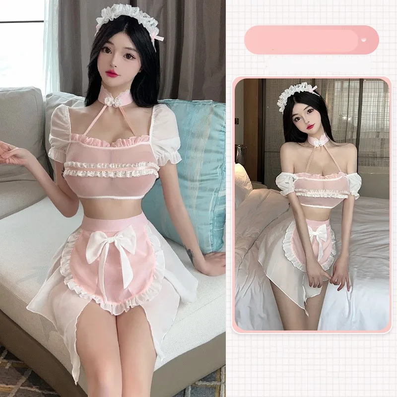 Cosplay costumes Tight thin lace maid outfit Lolita sexy Sexy lingerie hot woman clothes xxx stockings fetish Underwear women
Cosplay costumes Tight thin lace maid outfit Lolita sexy Sexy lingerie hot woman clothes xxx stockings fetish Underwear women