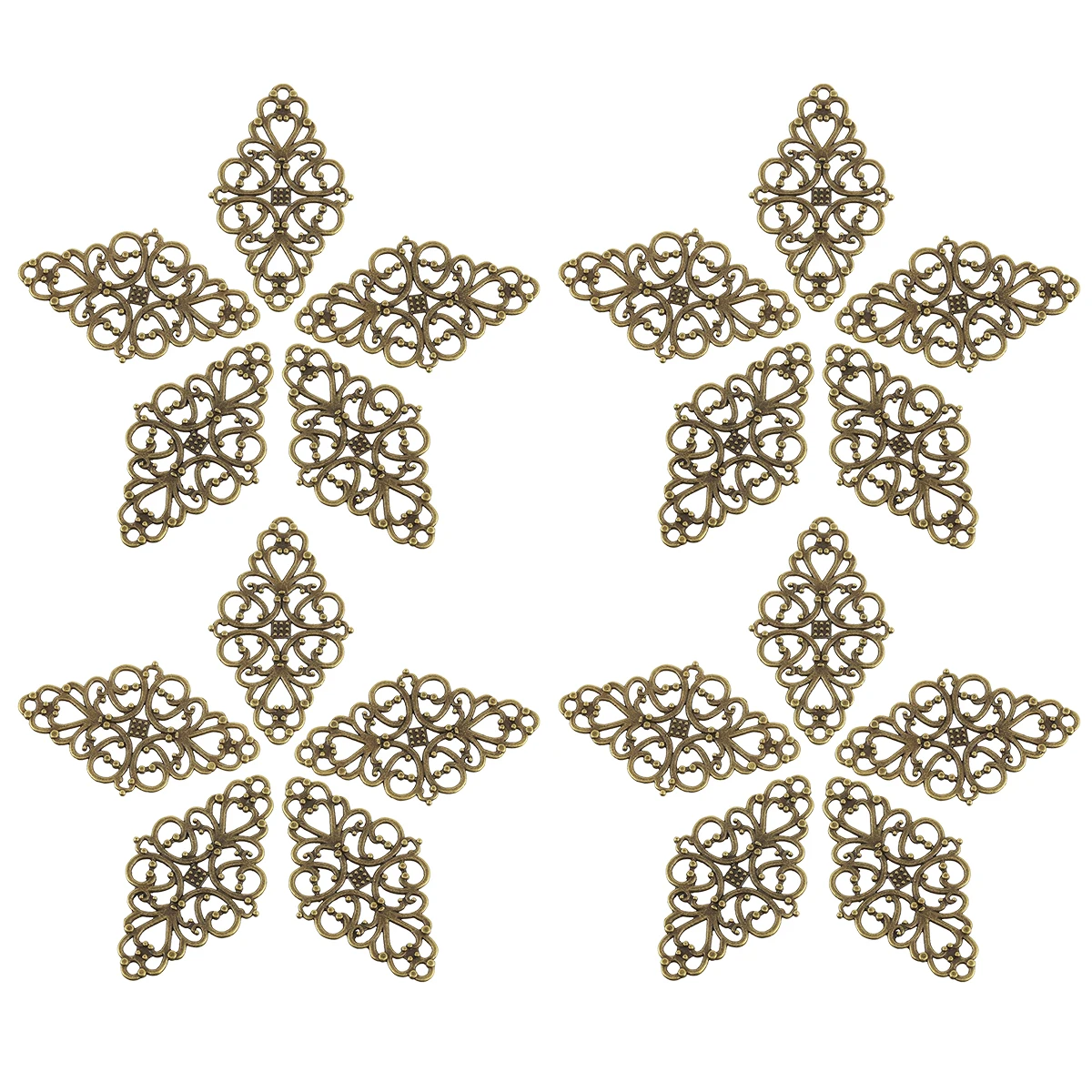 40pcs Vintage Alloy Charms Durable Metal Jewelry Making Supplies DIY Necklace Bracelet Accessory Project Decorations
40pcs Vintage Alloy Charms Durable Metal Jewelry Making Supplies DIY Necklace Bracelet Accessory Project Decorations