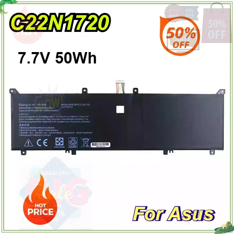 C22N1720 C22PYJH Laptop Battery for ASUS ZenBook S UX391 UX391U UX391UA UX391UA-xb71 UX391UA-xb74t 7.7V 50Wh
C22N1720 C22PYJH Laptop Battery for ASUS ZenBook S UX391 UX391U UX391UA UX391UA-xb71 UX391UA-xb74t 7.7V 50Wh
