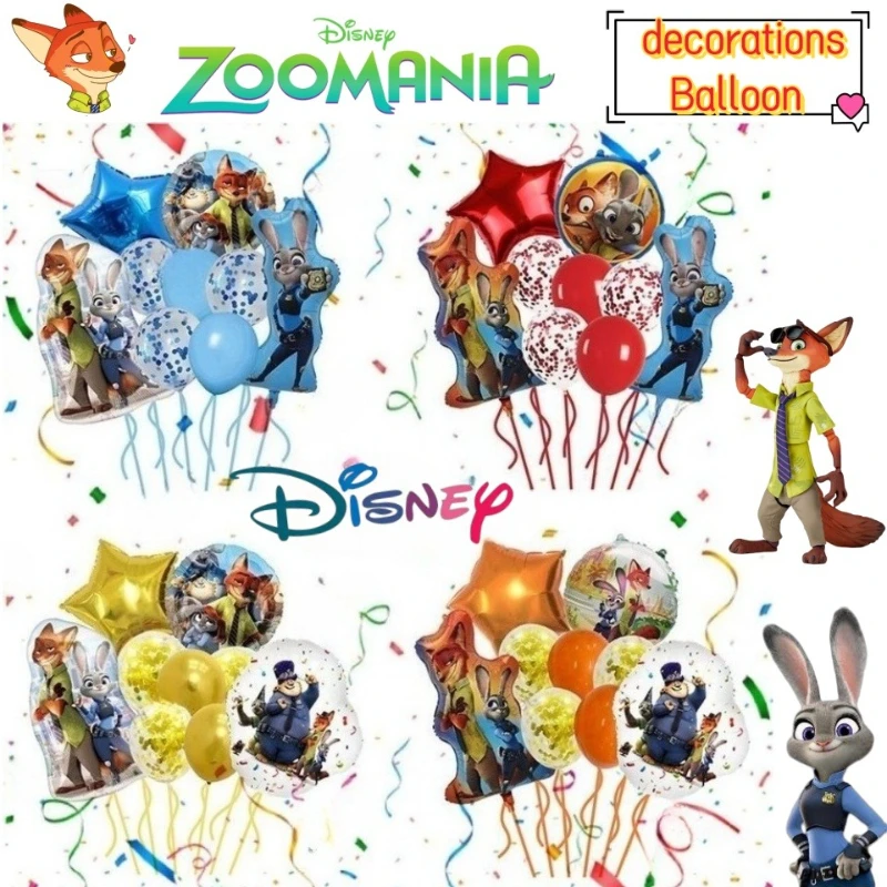 Disney Zootopia Judy Hopps Nick Wilde аниме двухмерные декоративные шары для мальчиков и девочек украшения для дня рождения
Disney Zootopia Judy Hopps Nick Wilde аниме двухмерные декоративные шары для мальчиков и девочек украшения для дня рождения