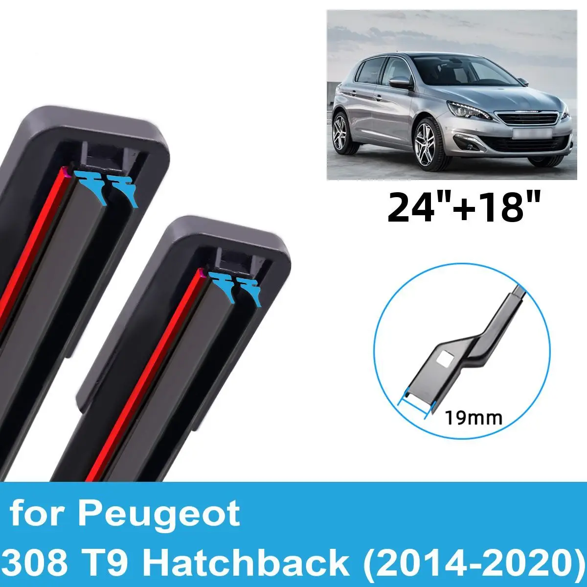2PCS Car Wiper Blades for 2014-2020 Peugeot 308 T9 Hatchback Front Windscreen Windshield Double Rubber Car Accessories 2019 2020
2PCS Car Wiper Blades for 2014-2020 Peugeot 308 T9 Hatchback Front Windscreen Windshield Double Rubber Car Accessories 2019 2020