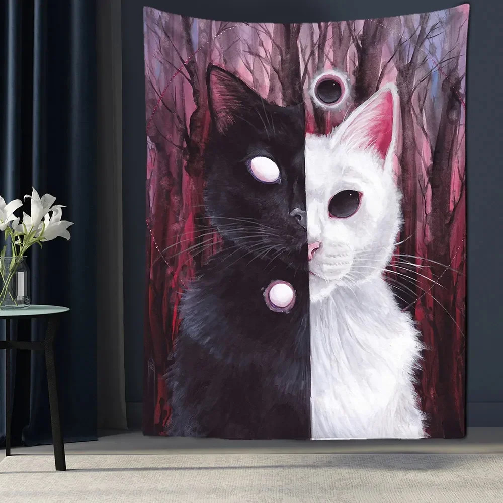 Psychedelic Cat Tapestry Witchcraft Wall Hanging Bohemian Hippie Fantasy Space Art Room Home Decor Wall Blankets Room Dorm Decor
Psychedelic Cat Tapestry Witchcraft Wall Hanging Bohemian Hippie Fantasy Space Art Room Home Decor Wall Blankets Room Dorm Decor