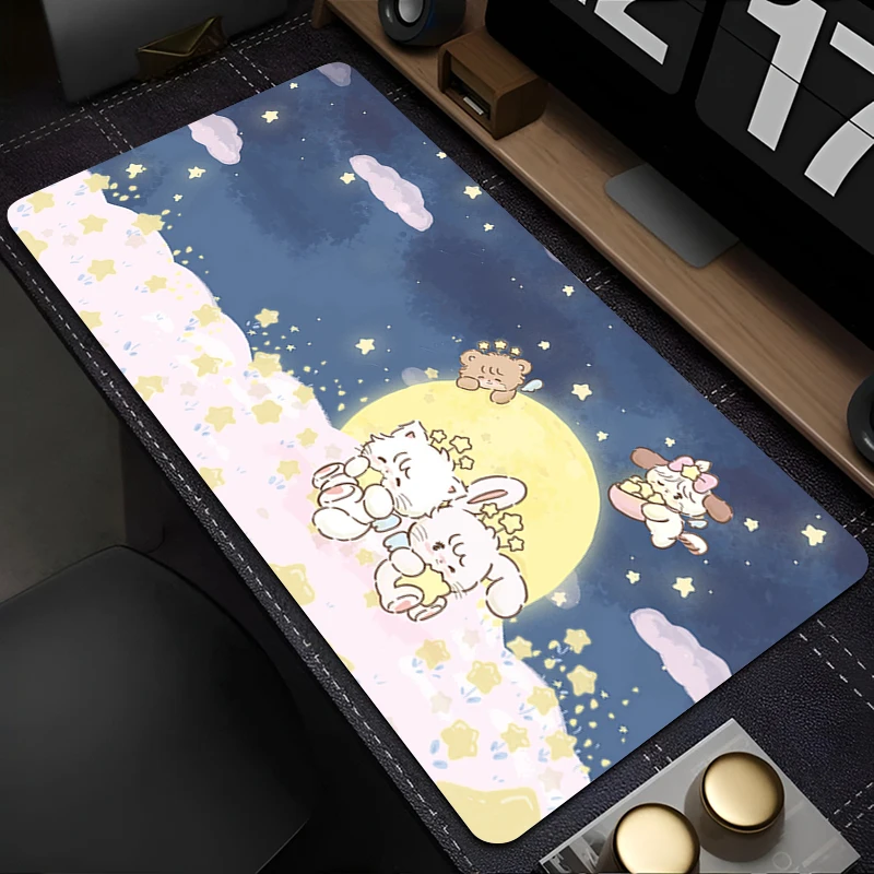 Kawaii Mouse Pad Laptop Anime White Cat Bunny Extended Keyboard Pad PC Cute Cartoon Desk Mouse Mat M-mikko Gaming Moon Mousepad
Kawaii Mouse Pad Laptop Anime White Cat Bunny Extended Keyboard Pad PC Cute Cartoon Desk Mouse Mat M-mikko Gaming Moon Mousepad