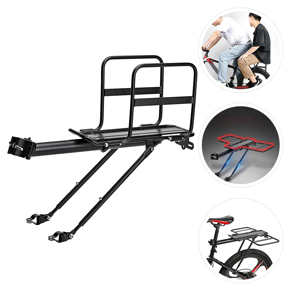 Aluminum Alloy Bike Rear Rack Sturdy Durable Strong Loading Capacity Lightweight Practical Cargo Luggage Rack for Mountain Road
Aluminum Alloy Bike Rear Rack Sturdy Durable Strong Loading Capacity Lightweight Practical Cargo Luggage Rack for Mountain Road